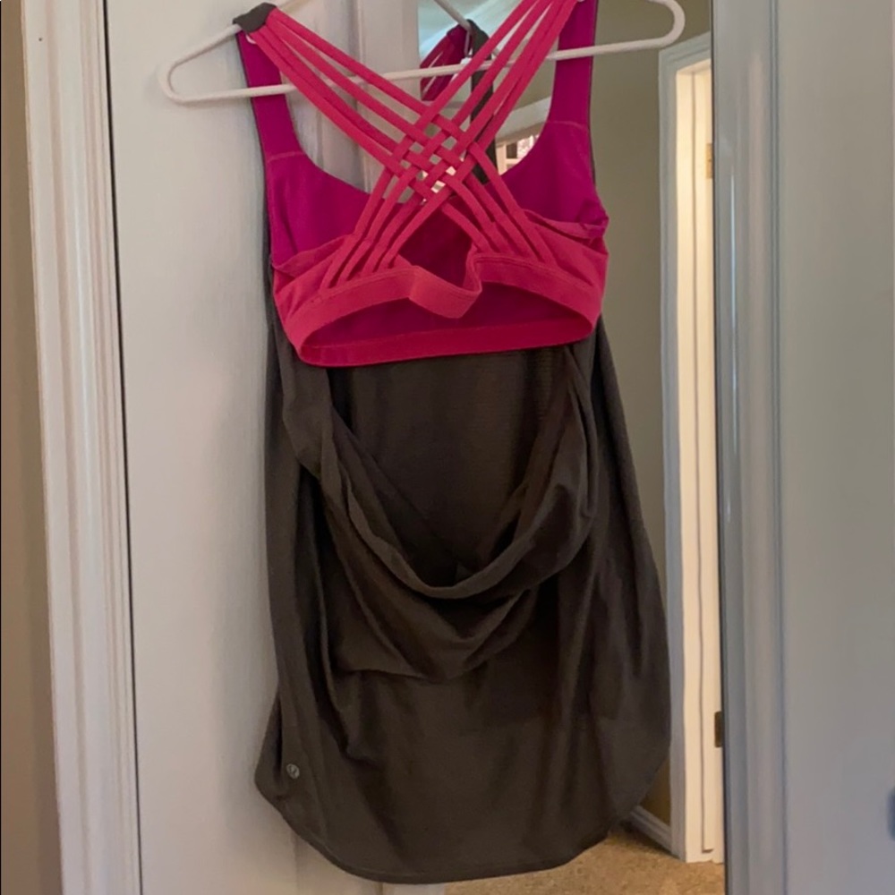 Lulu lemon workout tank with bra